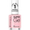 Rimmel Super Gel Step 1 lak na francúzsku manikúru farba 091 English Rose 1