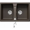 Blanco LEXA 8 kávová s excentrom 524959 + Blanco MIDA-S chróm 521454