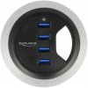 Delock 62868 4 porty USB 3.0 hub čierna; 62868