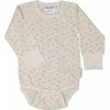 Bambusové body detské s dlhým rukávom Beige cloud Geggamoja