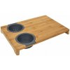 CMP KD3329 Bambusová doska na krájanie s cedníkom a miskou 3 v 1
