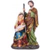 Dekorácia MagicHome Vianoce, Svätá rodinka, polyresin, 25 cm