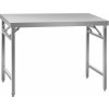 Royal Catering Skladací stôl - 70 x 120 cm - nosnosť 215 kg RCAT-120/70KE