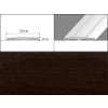 Eurofinal prechodové lišty 3,8 cm x 270 cm- wenge laurentii