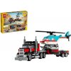 LEGO Nákladiak s plochou korbou a helikop 31146