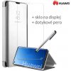 Otváracie Púzdro Luxria Clear View pre Huawei - Strieborné pre Huawei: Mate 30 Pro