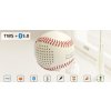 Mini bluetooth reproduktor k mobilu - baseball lopta 2x3W