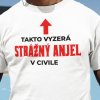 Tričko s potlačou STRÁŽNY ANJEL Pánsky Biela S