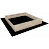 KulWood Drevené pieskovisko prírodné 120x120 cm 2024