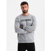 Ombre Classic men's sweatshirt with inscription - gray melange šedá XXL Ombre 5902228985495