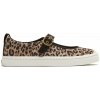 Dámske voľnočasové topánky Cariuma OCA Mary Jane Leopard Print Suede Sneaker