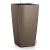Cubico Lechuza kvetináč vrátane setu Farba: taupe vysoký lesk, Dĺžka hrany: 30 cm