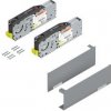 Výklopný mechanizmus BLUM Aventos HF TOP, svetlo sivé krytky 22F2800