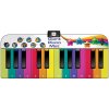 Pianinko Rainbow Colours hudobná podložka, viacfarebná, plastová, 183x80 cm