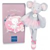 Doudou et Compagnie Paris Doudou Plyšová hračka myška šedá balerína 30 cm