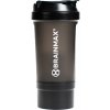 BrainMax viacdielny plastový shaker (šejker), čierny, 700 ml