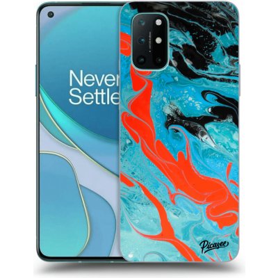 Púzdro Picasee silikónové OnePlus 8T - Blue Magma čierne