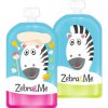 Zebra&Me plniteľné kapsičky pre deti na opakované použitie kuchár + zebra 2ks 150 ml