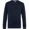 B&C Mikina KING Crew Neck, pánská COT01U01Ku3402-navy blue M Navy