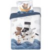 Detské bavlnené obliečky NÁMORNÍCI 100x135cm Detské bavlnené obliečky NÁMORNÍCI 100x135cm - 100x135 cm - 1x vankúš 1x prikrývka - zips