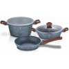 BERLINGERHAUS Sada nádobí s mramorovým povrchem 5 ks Forest Line BH-7060