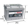 Bosch S5 61Ah Autobatéria 12V , 600A , 0 092 S50 040