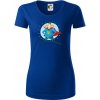 Ocko superman - dievča a dievča - Dámske tričko z organickej bavlny Origin (GOTS) - XS ( Kráľovská modrá )