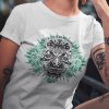 Tričko s potlačou EL DIA DE LOS MUERTOS Dámsky Biela 3XL