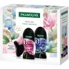 Palmolive Sparkling Bloom Midnight Rose & Iced Peony sprchový gél 250 ml + Enchanted Orchid & Warm Vanilla sprchový gél 250 ml + masážna pomôcka Gua sha na tvár, kozmetická sada pre ženy