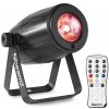 Beamz PS21W, LED pin-spot, reflektor, 12 W, 4 v 1 LED RGBW, IR diaľkový ovládač, čierny (Sky-151.265)