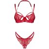 Dámsky zvodný set Matildea red - Obsessive L/XL