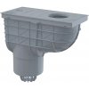 AlcaPlast AGV2S - Univerzálny lapač strešných splavenín 300×155/125 mm priamy, šedá