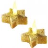 MagicHome Vianoce Hviezda zlatá teplá biela 5,8x4,8 cm