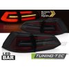 Tuning-tec Zadné LED svetlá ČIERNA SMOKE W/RED SEQ pasuje na VW GOLF 7 13-17 SW