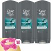Dove Men+Care Sprchový kúpeľ Eukalyptus a mäta 3x400ml + darčeková gumička do vlasov Dove