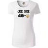 Je mi 50 pivo - Dámske tričko z organickej bavlny Origin (GOTS) - 2XL ( Biela )