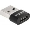 Delock USB adaptér DELOCK USB 2.0 adaptér USB Type-A St > USB Type-C Bu schwarz