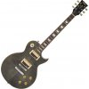 Vintage V100 Flamed Thru Black Elektrická gitara (Zánovné)