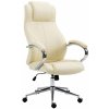 Design-Shop Kancelárska stolička Salford - koža - Krémová