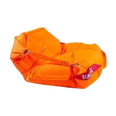 BeanBag 189x140 comfort s popruhmi fluo orange