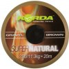 Korda Super Natural Gravel Brown 25lb - potiahnutá pletená kaprová nadväzcová šnúra