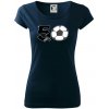 Futbal okrúhle narodeniny 50 - Dámske tričko Pure - M ( Tmavomodrá (veľmi tmavá - skoro čierna) )