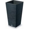 PROSPERPLAST Kvetináč FURU SQUARE 29,5cm antracit