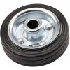 Koleso s gumovou obručou, pr. 100 mm oceľový ráfik náboj, 40 mm, čierna