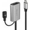 Lindy 43270 USB, USB 3.2 Gen1 (USB 3.0 / USB 3.1 Gen1) USB-C ™ zástrčka, USB-A zásuvka, 5m, černý, sivý