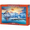Castorland Puzzle Východ slnka na Sakrisøy, Lofoty, Nórsko 1000 dielikov