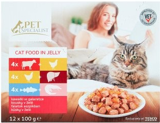 Tesco Pet Specialist Kúsky v šťave 12 x 100 g