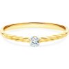 Savicki Zásnubný prsteň žlté zlato diamant SAVP D 21028 PI