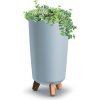 PROSPERPLAST Kvetináč GRACIA TUBUS SLIM svetlo sivý 19,5 cm