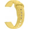 Madvell Silikónový remienok s vyrytým vzorom Spring žltá 22mm